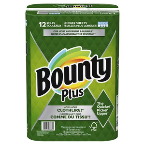 Bounty 2-Ply Select-a-Size Paper Towel Roll, 90 Sheets / Roll - 24/Case